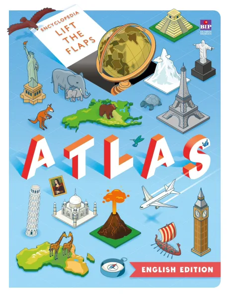 Cover Encyclopedia Lift the Flaps Atlas (English Edition)