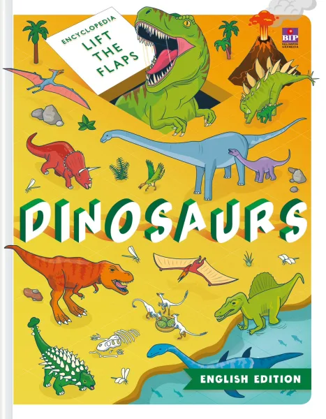 Cover Encyclopedia Lift the Flaps Dinosaurs (English Edition)