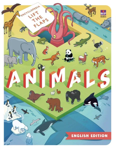 Cover Encyclopedia Lift the Flaps Animals (English Edition)