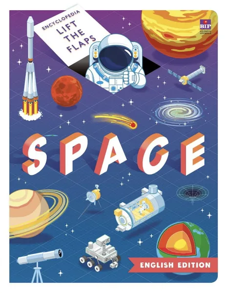 Cover Encyclopedia Lift the Flaps Space (English Edition)