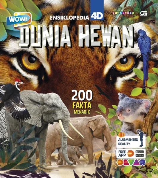 Cover Wow! Ensiklopedia 4D: Dunia Hewan